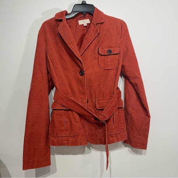 Merona Corduroy orange Size Small Jacket - Picture 1 of 4